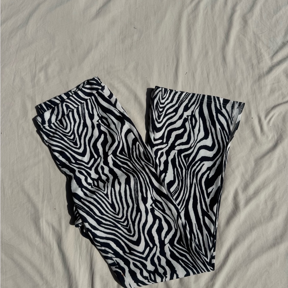 Zebra print pants